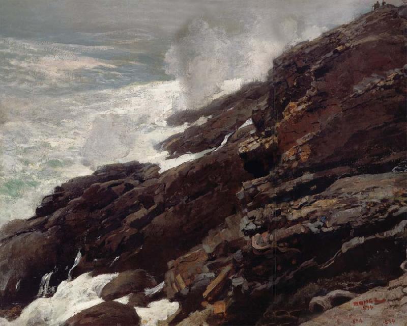 Winslow Homer High Cliff,Coast of Maine